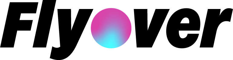 Flyover Black Gradient LightBlue Pink RGB