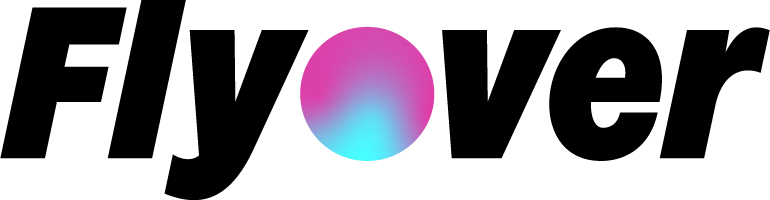 Flyover Black Gradient LightBlue Pink RGB