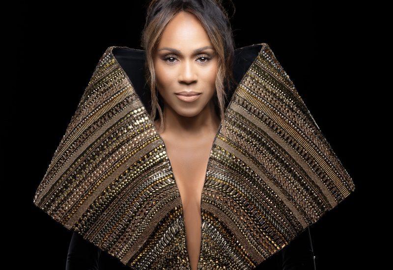 Deborah Cox up close black and gold